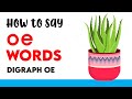 'oe' words | sound of oe letter combination | oe digraph