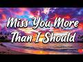 Miss You More Than I Should 💔 | Official Lyric Video