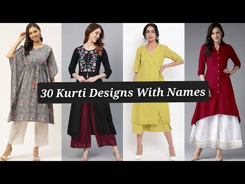 30 Kurti Designs With Names | Types Of Kurti With Names | Latest Kurti Designs | Zainab Khan |