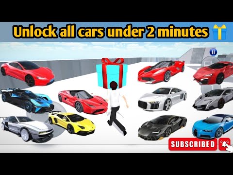 How to Unlock all cars in 3d driving class 2 in just 2 minutes | 3d driving class 2