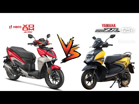 Hero Xoom 125 vs Yamaha Ray ZR 125 Full Comparison Video  Very Popular Scooty in India