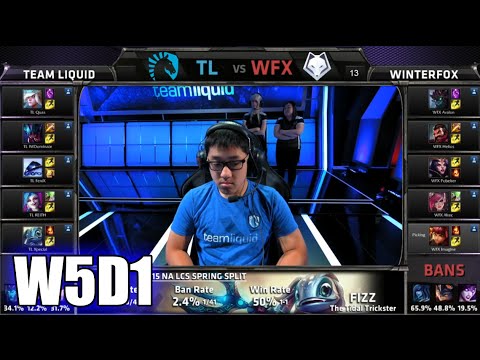 Team Liquid vs Winterfox | S5 NA LCS Spring 2015 Week 5 Day 1 | TL vs WFX W5D1G1 VOD 60FPS