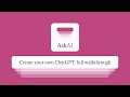 Full walkthrough of My AskAI — Building your own ChatGPT that uses only your own content