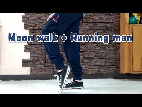 tutorial mix of running man shuffle and moon walk