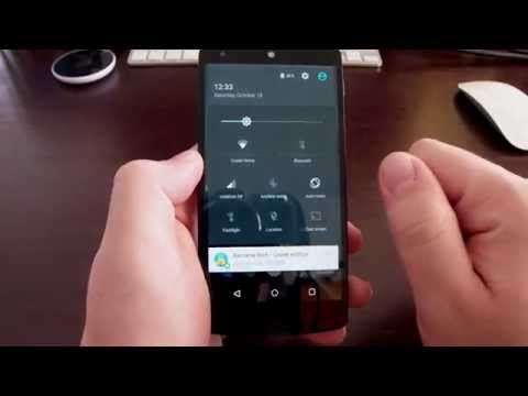 Android 5.0 Lollipop Notification & Quick Toggles Bar (Greek) - Android Galaxy Greece