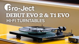 Video thumbnail for NEW Pro-Ject Debut EVO 2 & T1 EVO Manual Belt Turntables | Full Overview & Buying Guide by Audio Advice