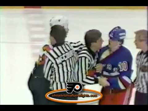 Dec 7, 1985 Kelly Miller vs Dave Richter New York Rangers vs Philadelphia Flyers