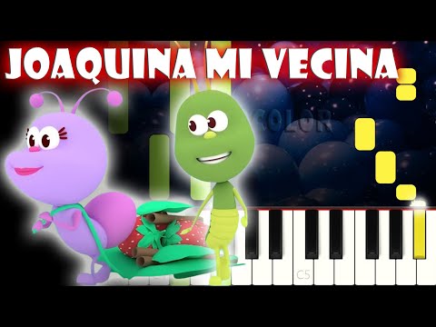 Joaquina mi Vecina | Piano Cover | Tutorial | Karaoke