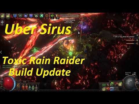 Uber Sirus - Toxic Rain Raider Guide Update 3.18 Sentinel