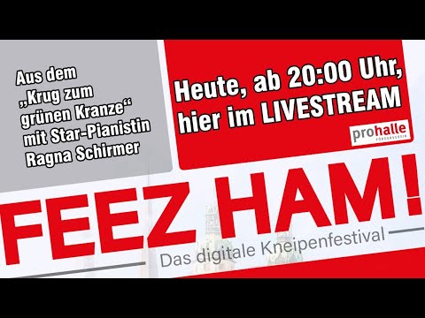 "Feez Ham!" - Das digitale Kneipenfestival LIVE aus dem "Krug zum grünen Kranze"