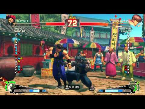 Tokido [Akuma] vs m16SHUN [Guy] SSF4 Japanese Online Ranked Matches - TRUE-HD