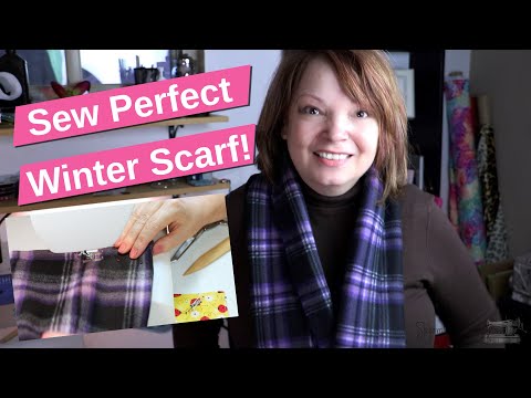 How to Sew Winter Fleece Scarf (Mobius Scarf) Perfect Gift!