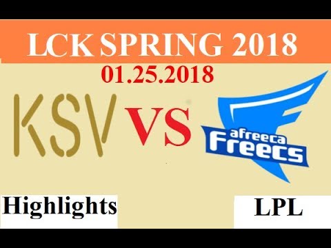 [01.25.2018]: KSV vs AFS - Highlights Game 1 - LCK Spring 2018 W2D3