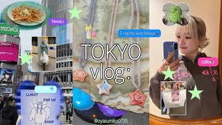 【TOKYO vlog:】 5泊6日の詰め込み東京旅🗼⋆‎ お気に入りセレクトショップ＆穴場カフェ☕️友達は会える時に会っとく♬
