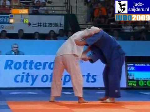 Judo 2009 Rotterdam: Milan Randl (SLO) - Dominique Hischier (SUI) [-90kg].