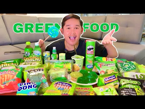 GREEN FOOD CHALLENGE FOR 24 HOURS | Stephen