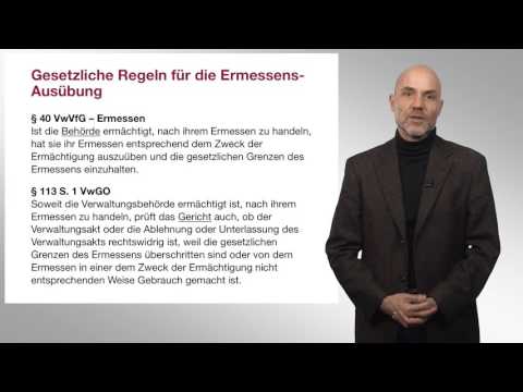 Ermessen der Verwaltung Teil 1 (Grundstrukturen des Verwaltungsrechts)