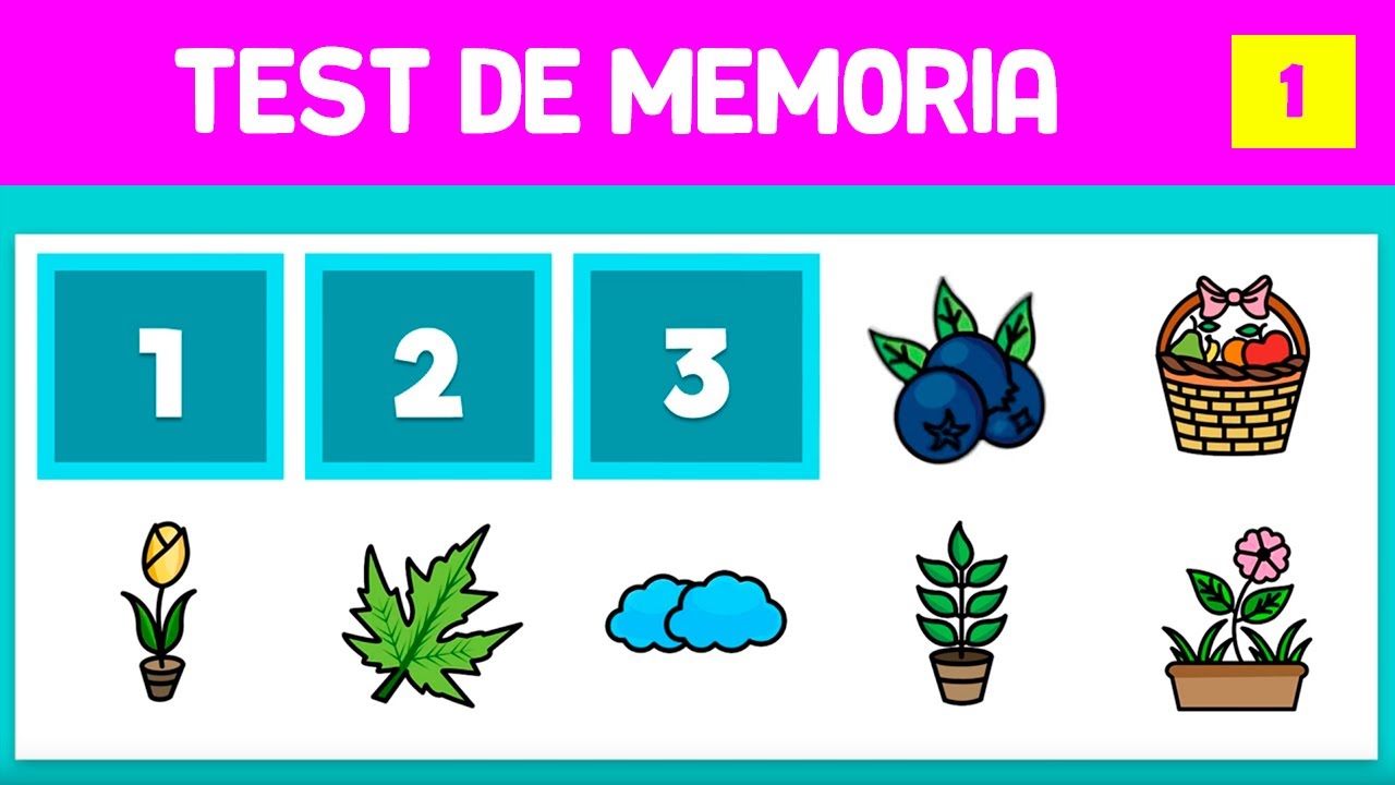 TEST DE MEMORIA | MEMORIA VISUAL PARA NIÑOS Y ADULTOS | JOGO DA MEMORIA VISUAL