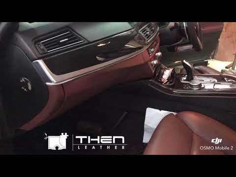 Then Leather - Bmw F10 interior design Alcantara / red leather