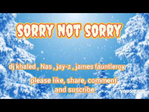 DJ Khaled ft Nas, JAY-Z, James fauntleroy & Harmonies by The Hive - SORRY NOT SORRY (audio lyrics)