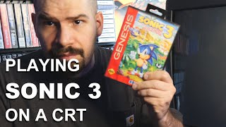 Sonic The Hedgehog 3 for Sega Genesis on a CRT (Memory Lane)
