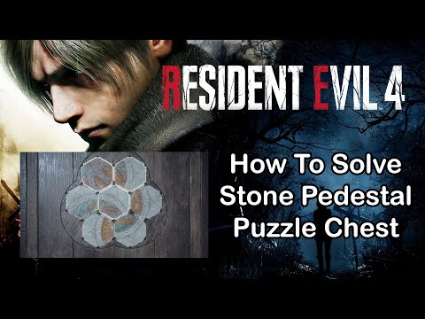 Resident Evil 4 Remake How To Solve Stone Pedestal Puzzle Chest