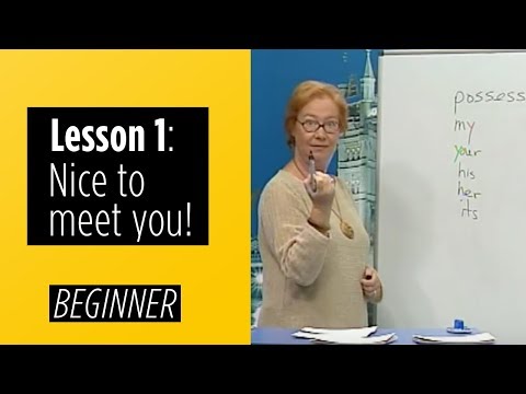 Beginner Levels - Lesson 1: Nice To Meet You!