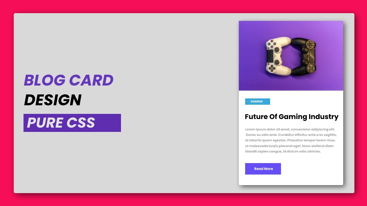 Blog Card Design | HTML And CSS