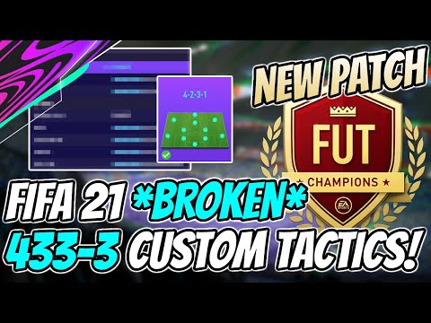 *OVERPOWERED* 433 CUSTOM TACTICS + INSTRUCTIONS! BEST FORMATION | FIFA 21 ULTIMATE TEAM | POST PATCH