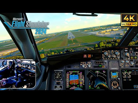 INSANE! Landing Rotterdam | Full Flight from London | PMDG 737-800 | Flight Simulator 2024 | 4K