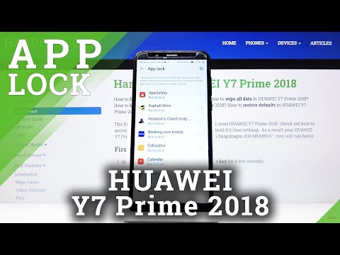How to Protect Access to Applications in Huawei Y7 Prime 2018 - Set Password on Apps