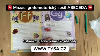 ABECEDA - NEKONEČNÝ SEŠIT - Mazací sešit. Grafomotorika. Písmena