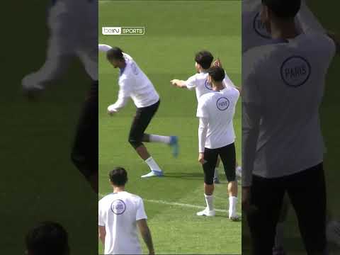 🏆⚽️ Les joueurs du PSG entre concentration et détente à l'entrainement avant de recevoir le Bayern