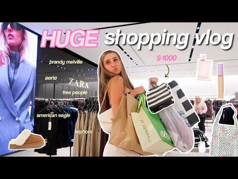 SHOPPING VLOG💌 hugee clothing haul, back to school essentials, fall inspo!