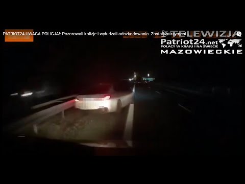 PATRIOT24 UWAGA POLICJA!: Pozorowali kolizje i wyłudzali odszkodowania. Zostali zatrzymani