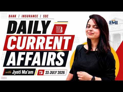 SBI / IBPS PO 2026: 22nd July, General Awareness — Daily Plan to Score 100% | By Jyoti Ma'am