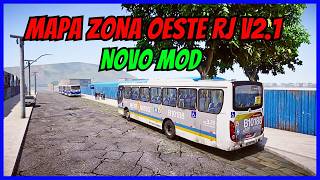 🔴Mapa Zona Oeste RJ V2.1 | Linha 864 Circular | Gameplay Proton Bus Simulator | PBSU | Mods