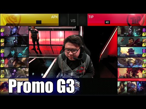 Team Impulse vs Apex Gaming | Game 3 S6 NA LCS Summer 2016 Promotion Tournament | APX vs TIP G3