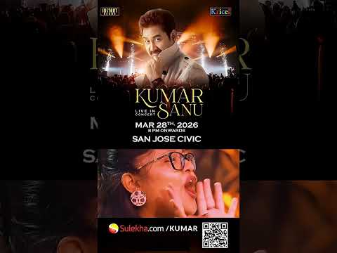 Kumar Sanu Live in Concert  | Bay Area 2026 | San Jose Civic