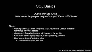 Download the video "SQL Basics: How To Use An INNER JOIN and Why"