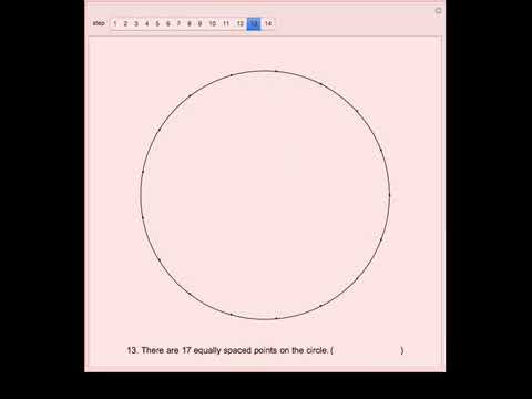 Constructing a Regular Heptadecagon (17-gon) with Ruler and Compass