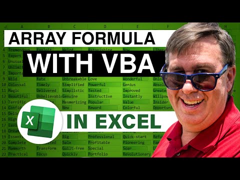 Excel VBA and Dynamic Arrays: Entering Excel Dynamic Arrays With VBA - Episode 2307