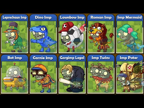 PVZ Minigame - All Imps Vs Plants Basic - Plants Vs Zombies 2