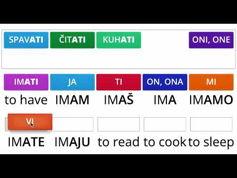 Learn Croatian: The Present Tense - 'A' verbs