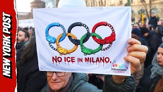Minnesota to Milan: Italians Protest ICE Presence at Winter Olympic Games