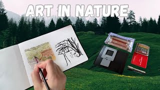 Sketching in Nature Using My PENTEL Arts Pocket Brush Pen 🍂