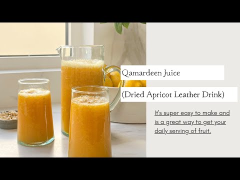 How to make Apricot Juice | Cooking with Zahra