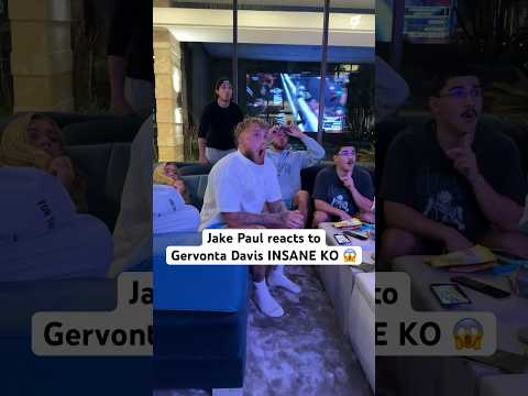 Jake Paul reacts to Gervonta Davis INSANE KO 😱