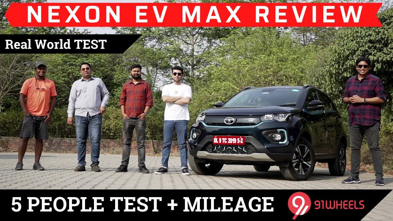 Tata Nexon EV Max Review With 5 People || Plus Mileage Run on Highway Tata Nexon EV Max Review With 5 People || Plus Mileage Run on Highway