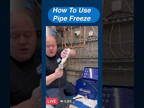 How to use a pipe freezing kit, plumbers tools, Arctic Hayes pipe, freezing kit Arctic Hayes UK